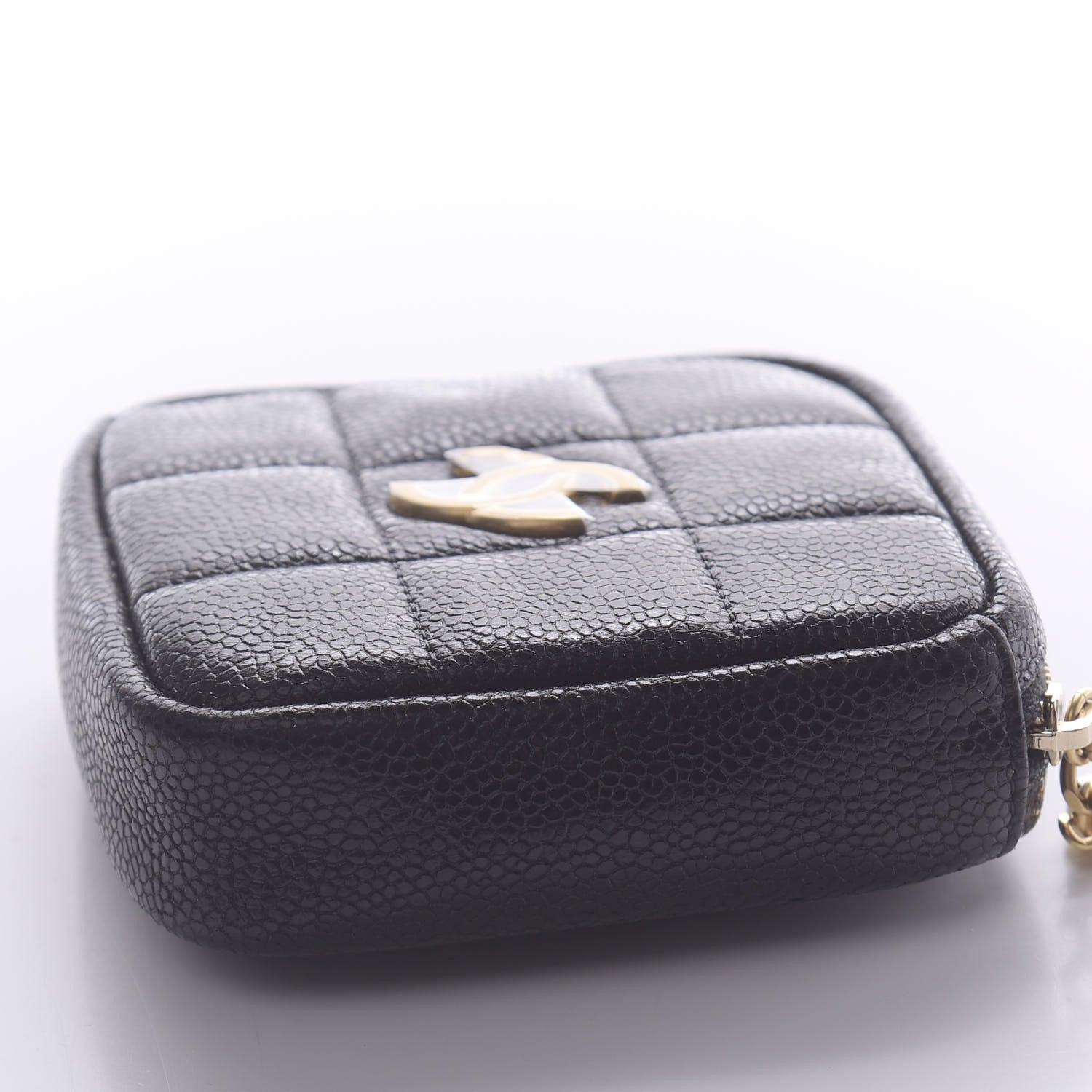 Chanel Caviar Quilted Coin Purse Belt Bag Black 9 of 11