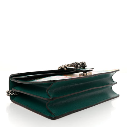 Gucci Calfskin Blooms Print Small Dionysus Shoulder Bag Bright Emerald Multicolor 4 of 10