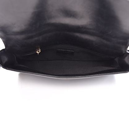 Chanel Lambskin Quilted CC Chocolate Bar Flap Black 5 of 14
