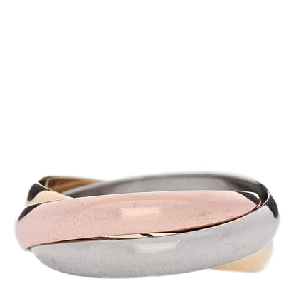 Cartier 18K Pink Yellow White Gold Classic Trinity Ring 47 4 3 of 5