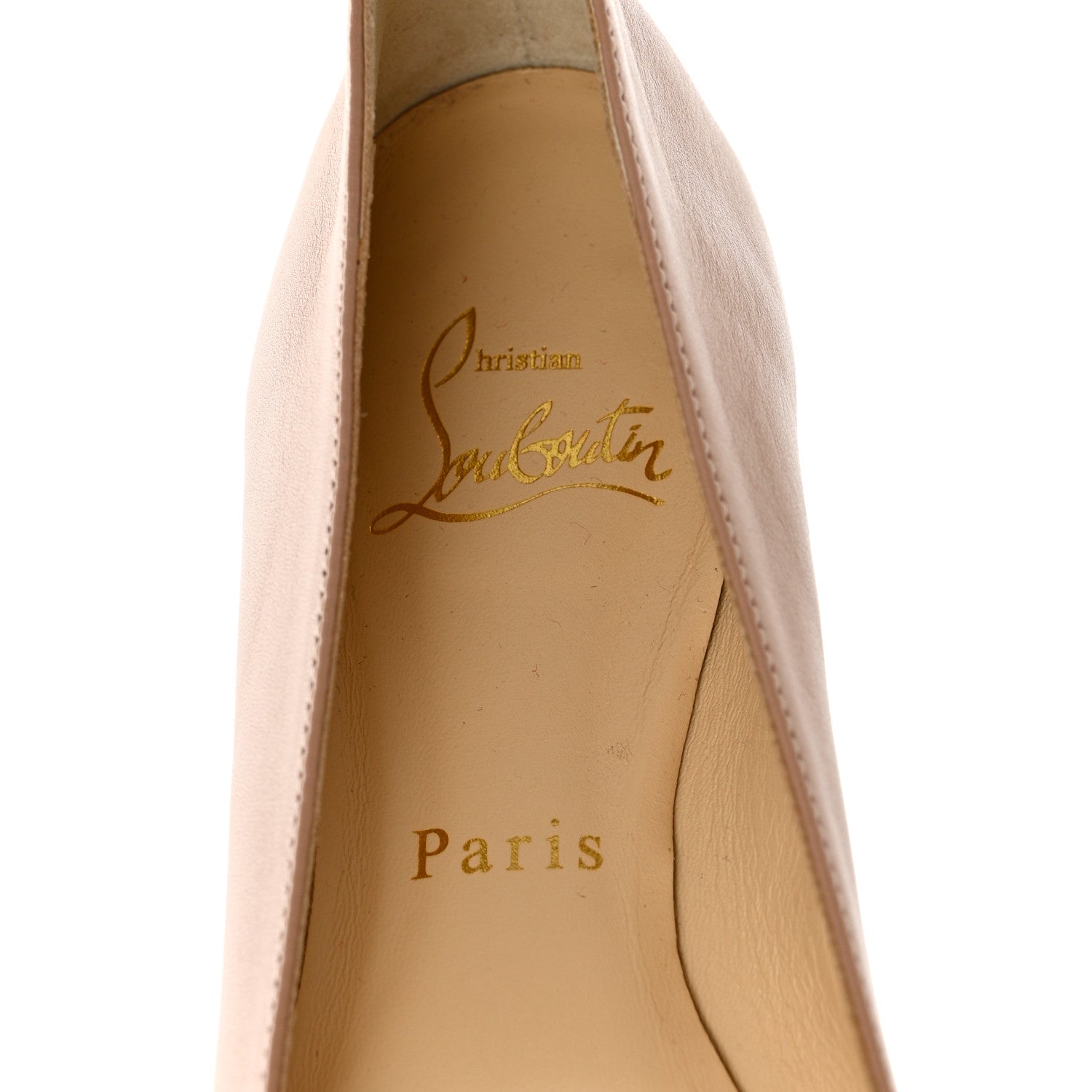 Christian Louboutin Nappa Eloise Flats 37 Nude 6 of 8