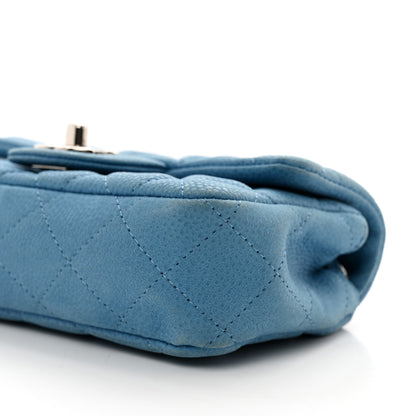 Chanel Iridescent Caviar Quilted Extra Mini Flap Light Blue 10 of 10