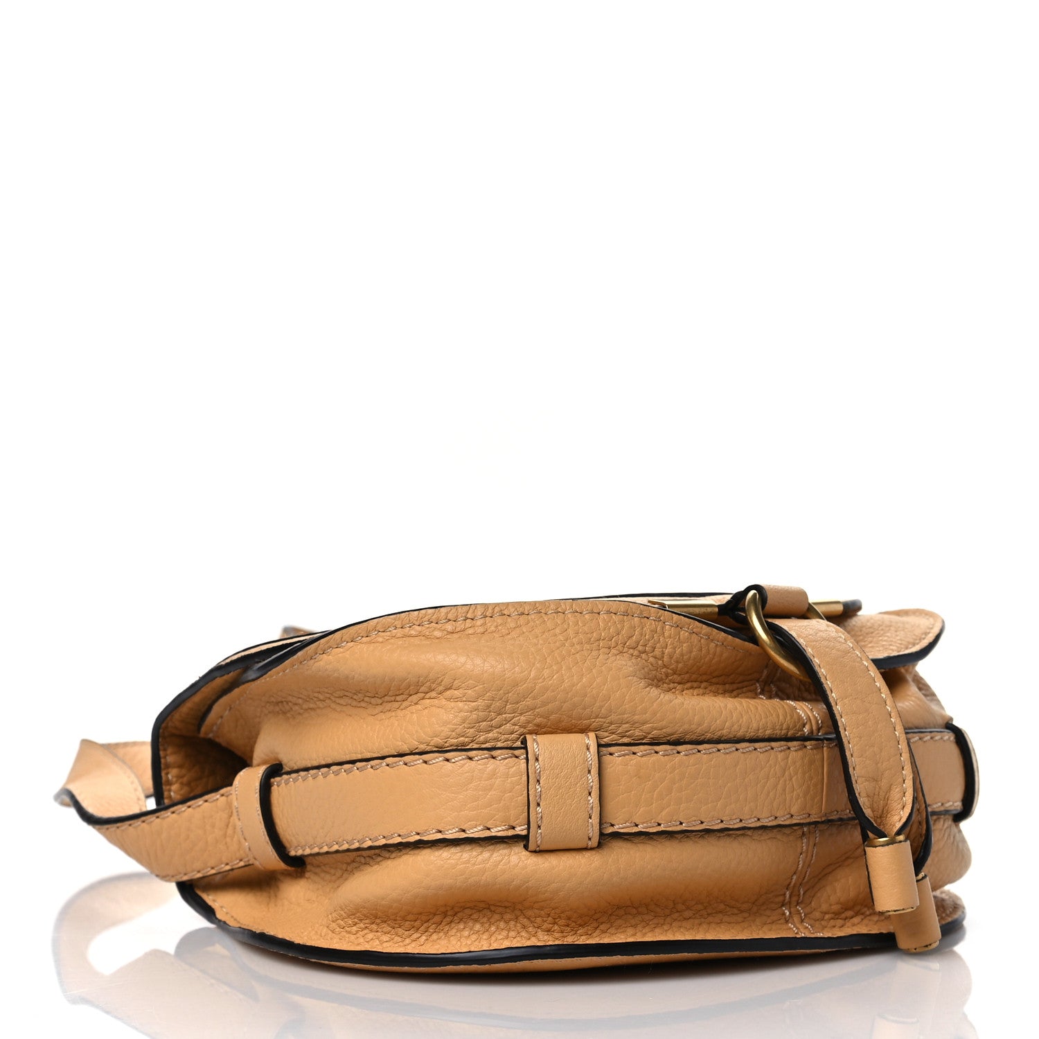 Chloe Calfskin Mini Marcie Round Crossbody Bag Bleached Brown 3 of 11