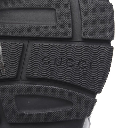 Gucci X SEGA Nappa Mesh Mens Aguru Sandals 7.5 Loess Black 6 of 8