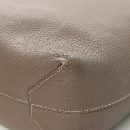 Hermes Taurillon Clemence Double Sens 36 Reversible Tote Etoupe Etain 17 of 23