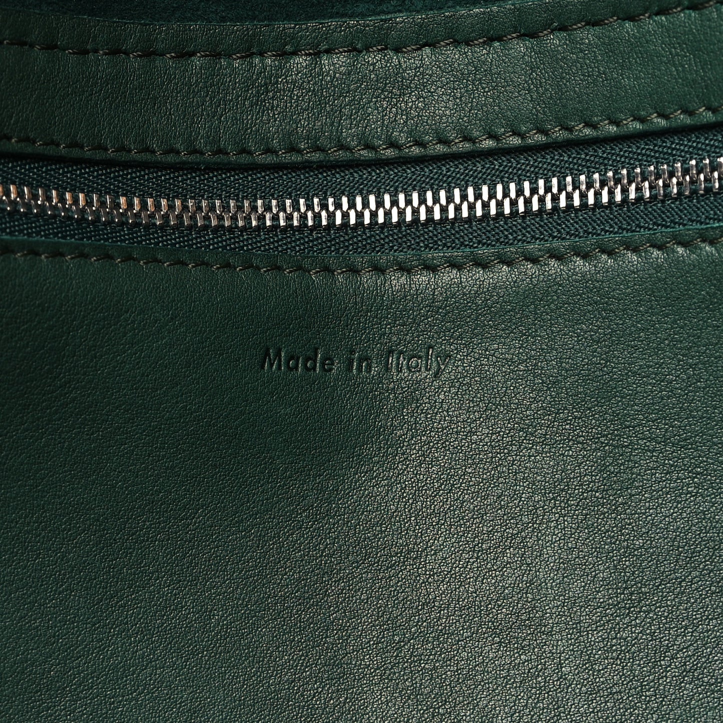 Smooth Calfskin Medium Big Bag Green