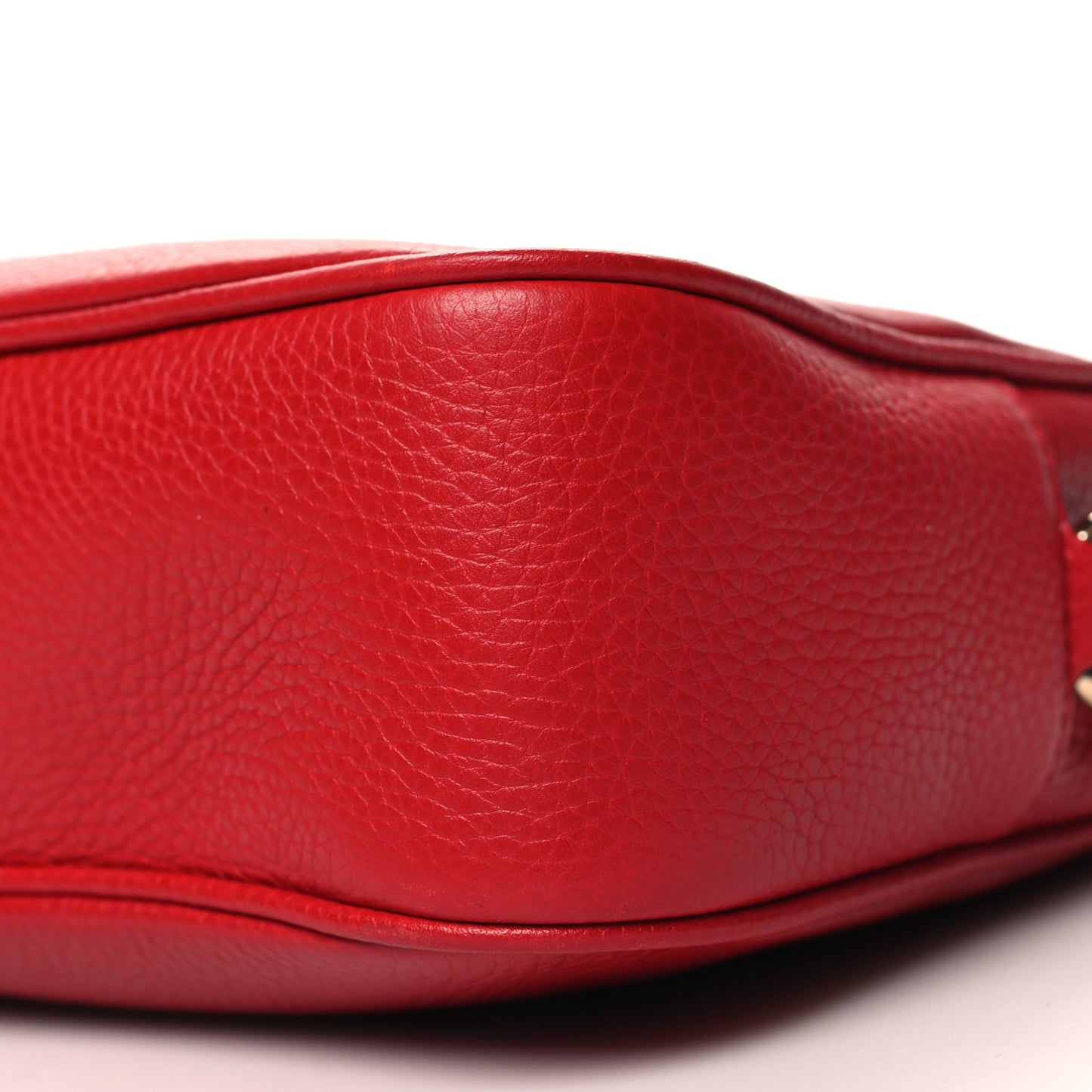 Pebbled Calfskin Small Soho Disco Bag Tabasco Red