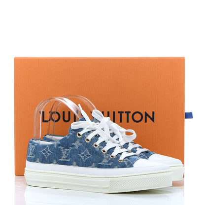 Louis Vuitton Denim Monogram Stellar Sneakers 37 Bleu Jeans Blue 10 of 10