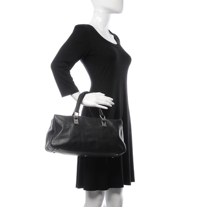 Chanel Calfskin Square Stitched Tote Black 2 of 8