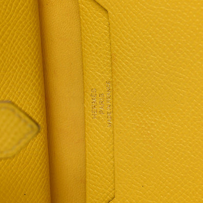 Hermes Epsom Mini Bearn Wallet Jaune Ambre 6 of 8