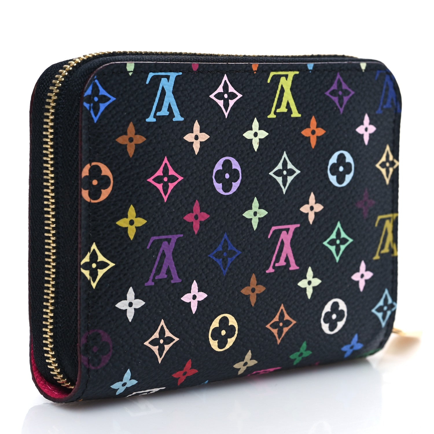 Louis Vuitton Monogram Multicolor Zippy Coin Purse Black Grenade 3 of 8