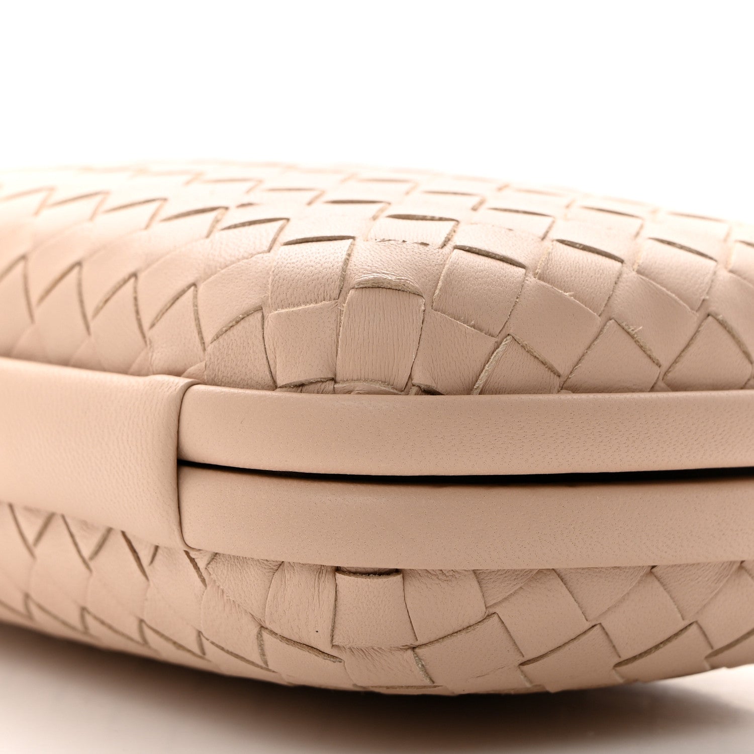 Bottega Veneta Nappa Intrecciato Chain Knot Clutch Mink 9 of 9