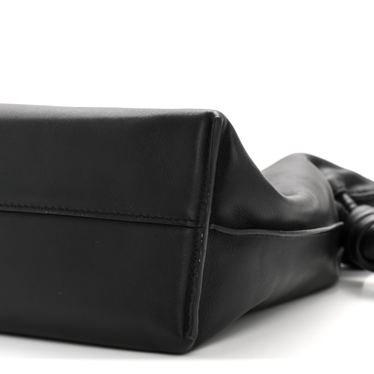 Calfskin Small Flamenco Knot Bag Black
