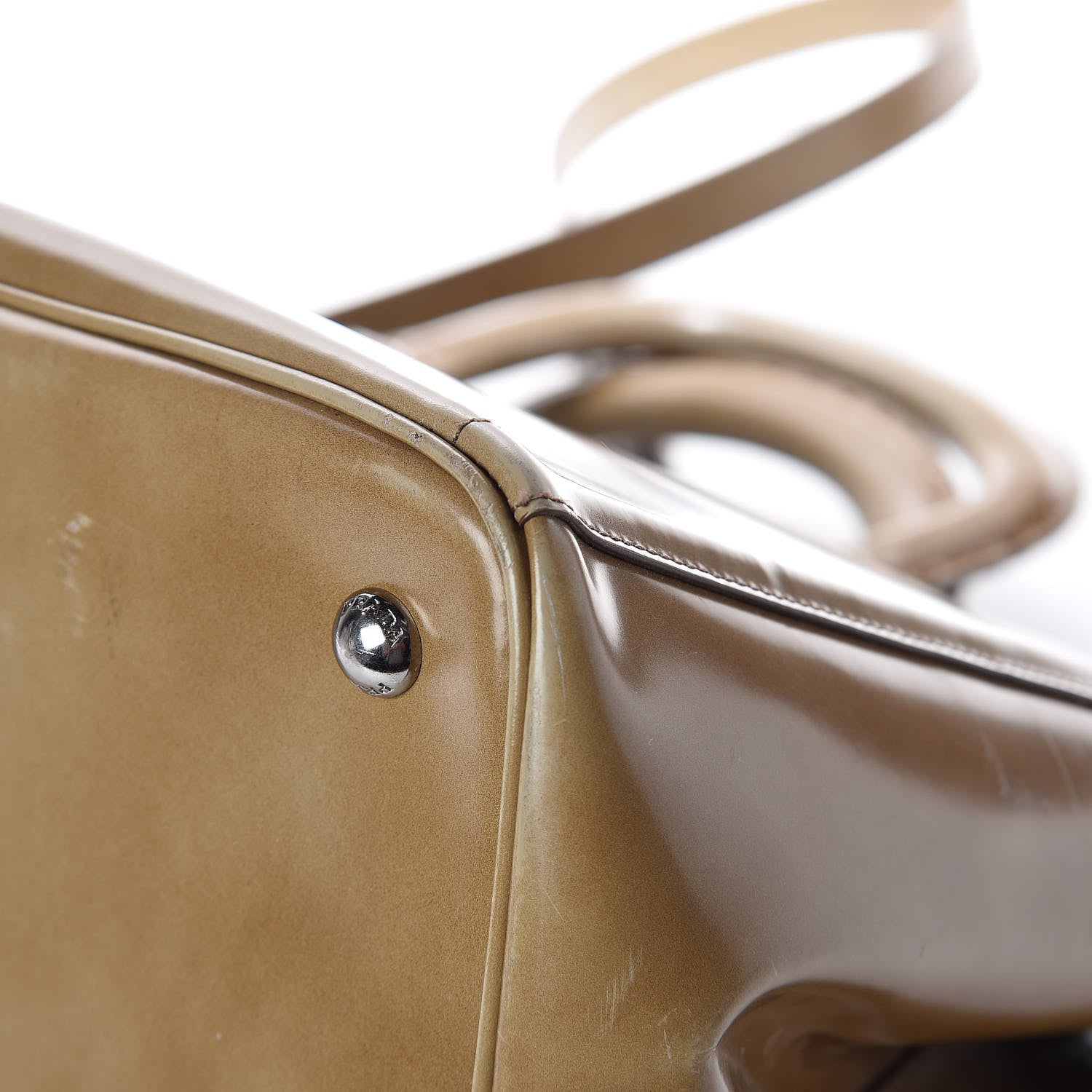 Prada Spazzolato Top Handle Tote Cera 27 of 30