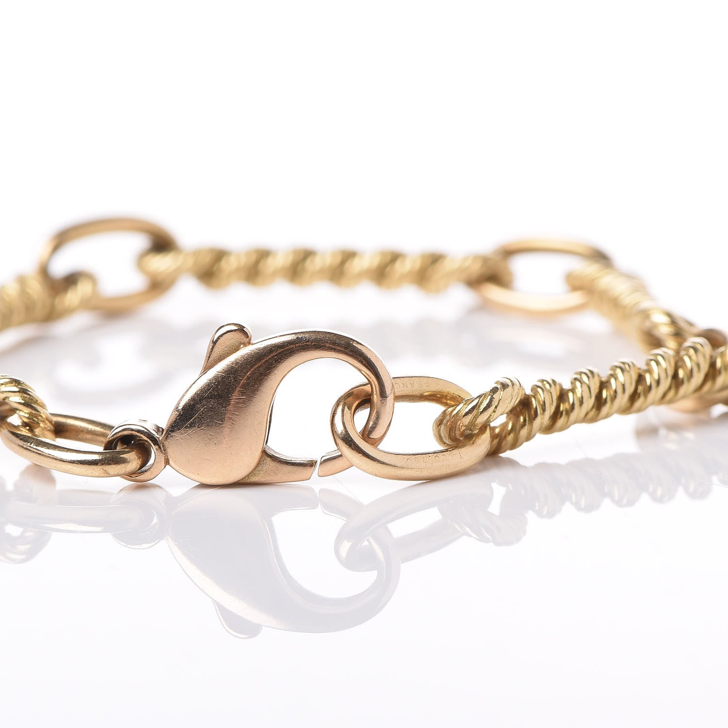 Tiffany 18K Yellow Gold Twist Rope Bracelet 7 of 7