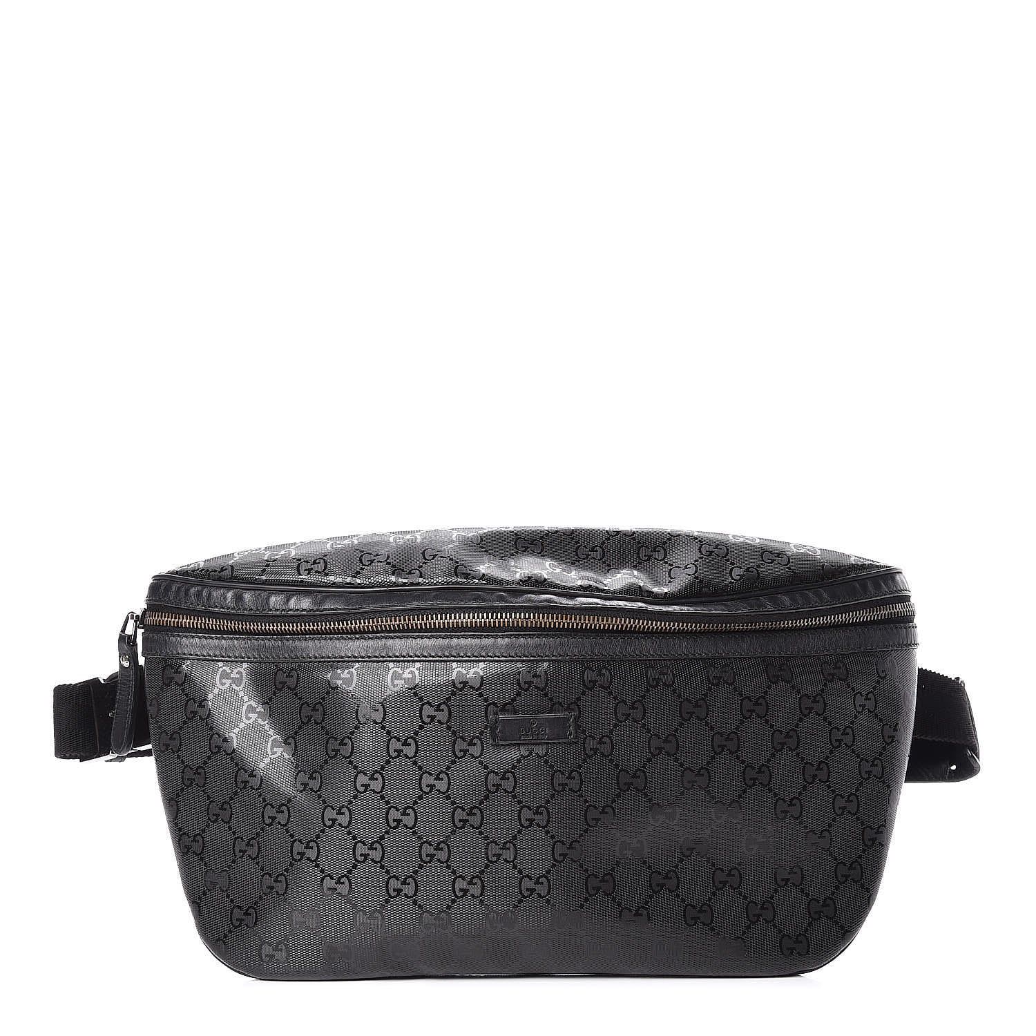 Gucci Imprime Monogram Belt Bag Black 1 of 9