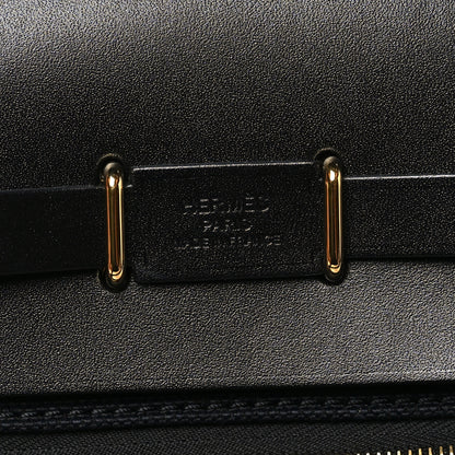 Hermes Military Toile Vache Hunter Herbag Zip Retourne 20 Black 6 of 11