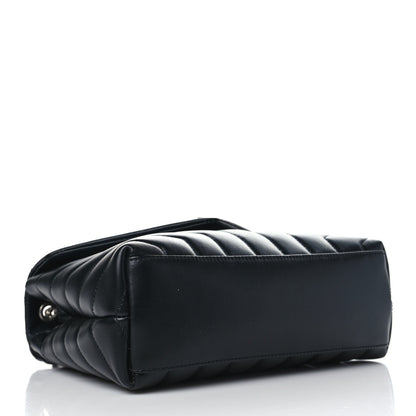 Saint Laurent Calfskin Y Quilted Monogram Small Loulou Chain Satchel Black 5 of 10