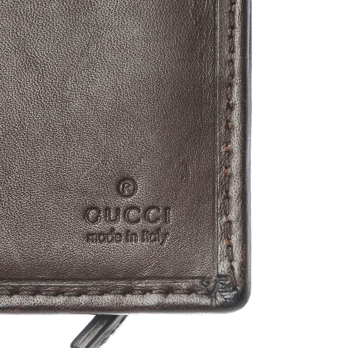 Monogram Calfskin Ladies Web Continental Wallet Beige Ebony Cocoa