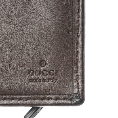 Gucci Monogram Calfskin Ladies Web Continental Wallet Beige Ebony Cocoa 6 of 8
