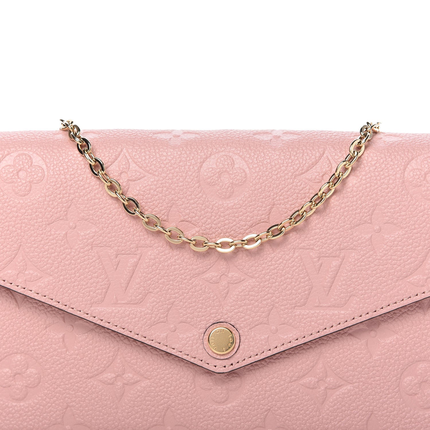 Louis Vuitton Empreinte Pochette Felicie Chain Wallet Rose Poudre 11 of 11