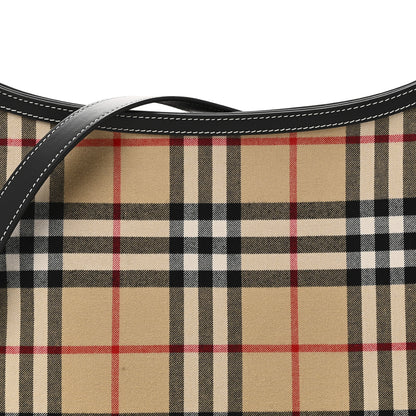 Burberry Vintage Check Shoulder Bag Black 7 of 9