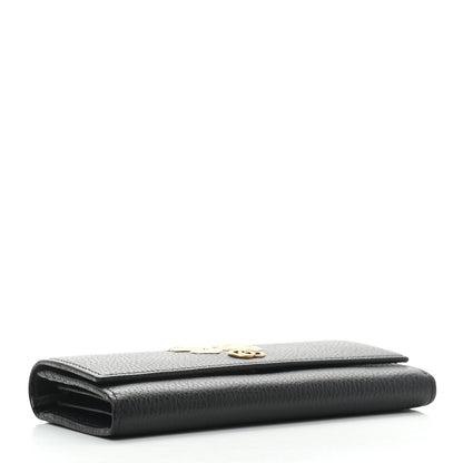 Gucci Calfskin Garden Continental Wallet Black 4 of 7