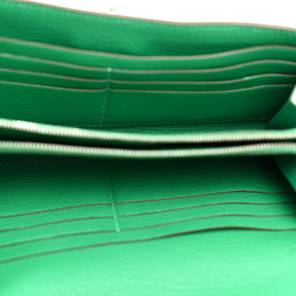 Hermes Chevre Mysore Kelly Longue Wallet Menthe 5 of 8