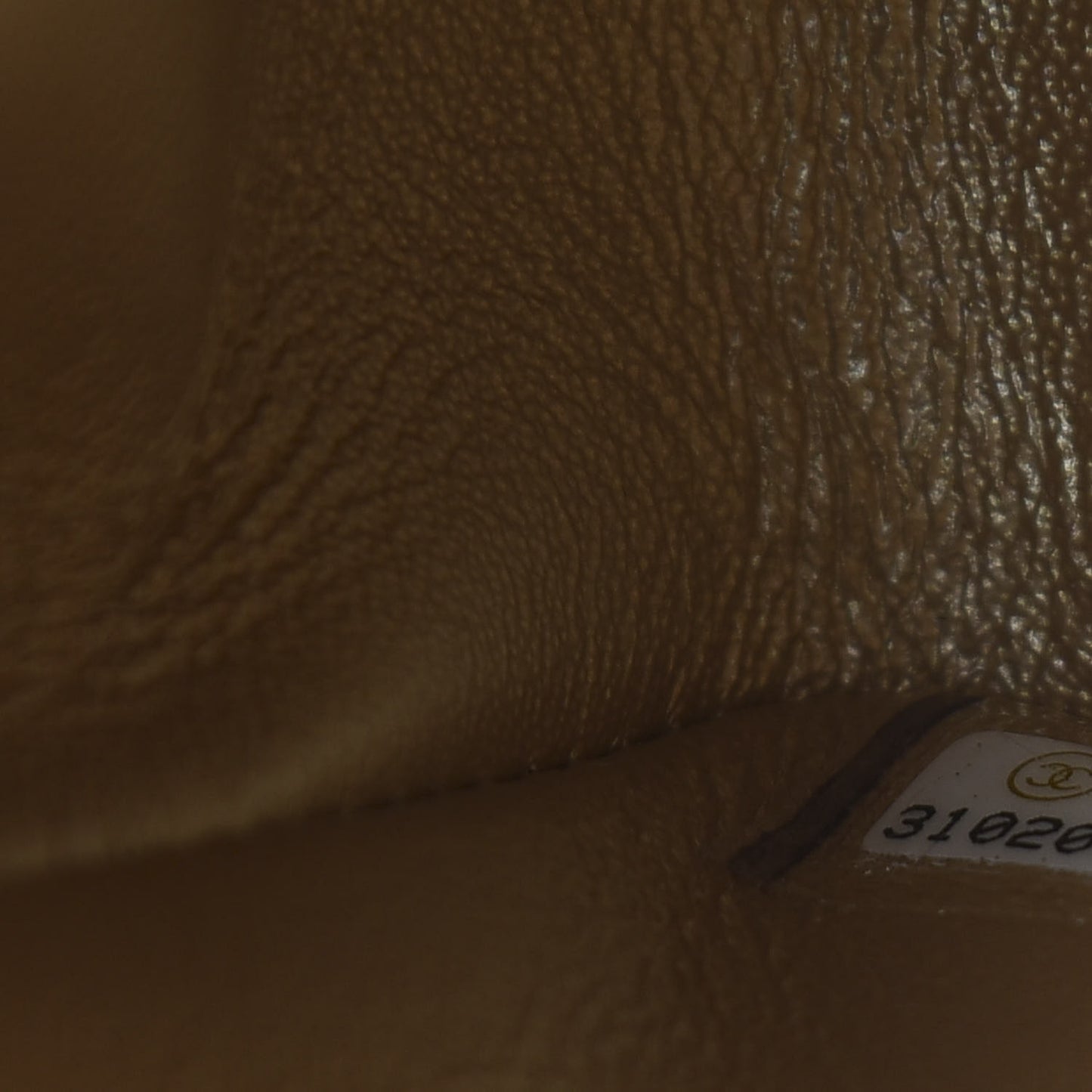 Metallic Lambskin Quilted Mini Rectangular Flap Gold