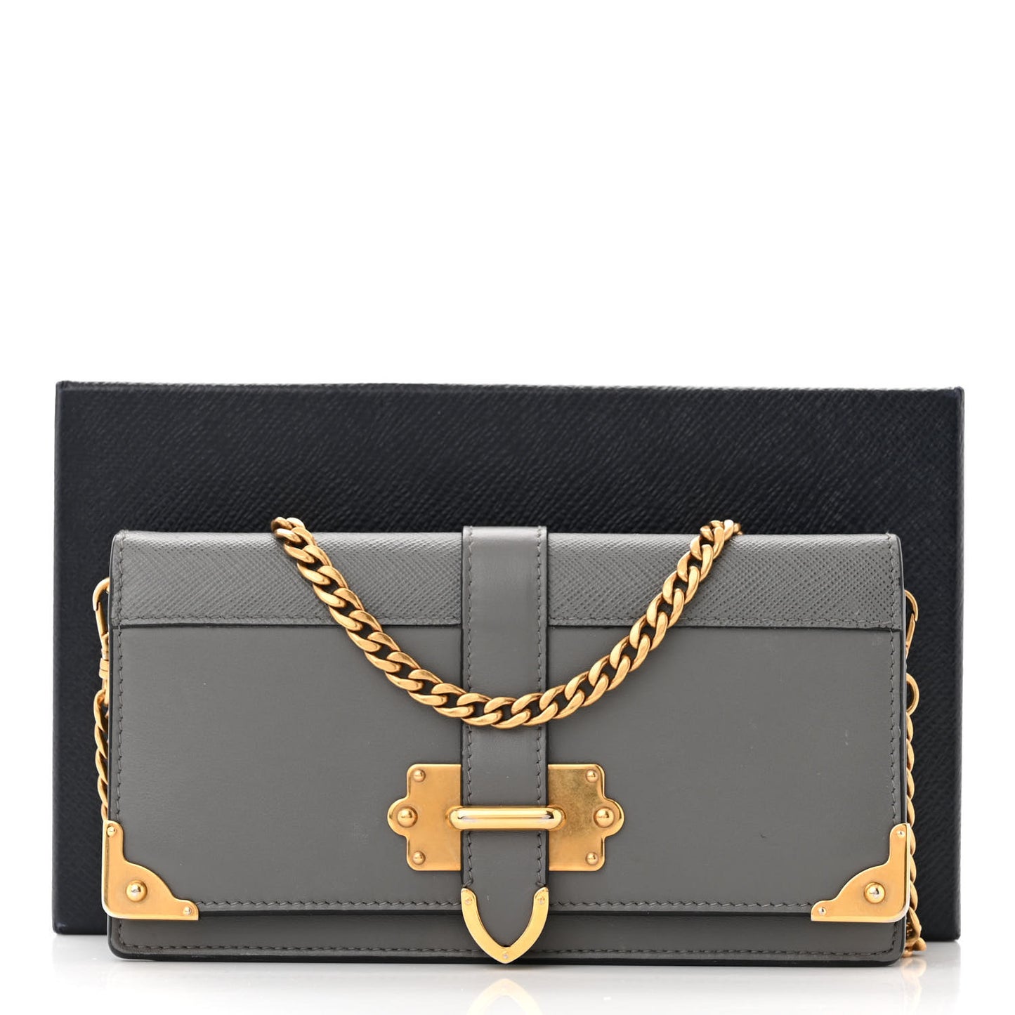 City Calfskin Saffiano Cahier Pochette Marmo