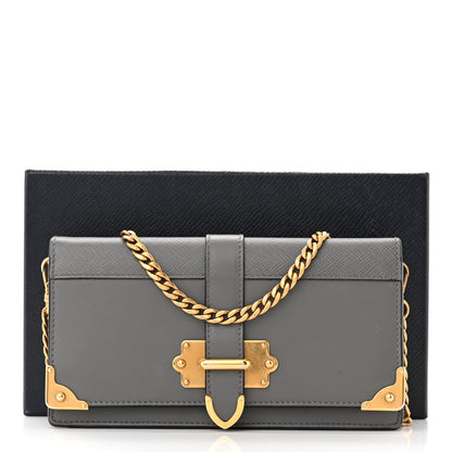 Prada City Calfskin Saffiano Cahier Pochette Marmo 11 of 11