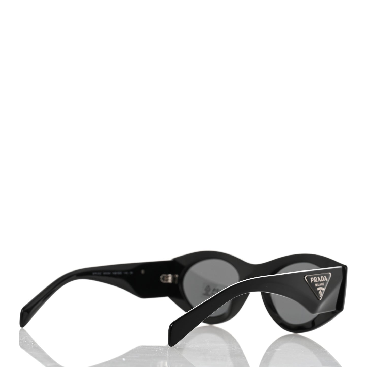 Acetate Oval Symbole Sunglasses SPR 20Z Black