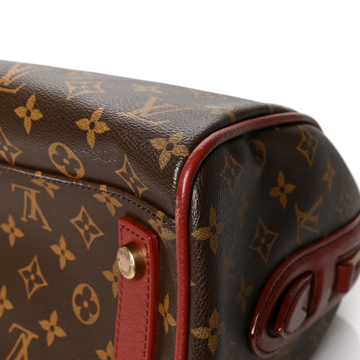 Louis Vuitton Monogram Golden Arrow Speedy Burgundy 10 of 13