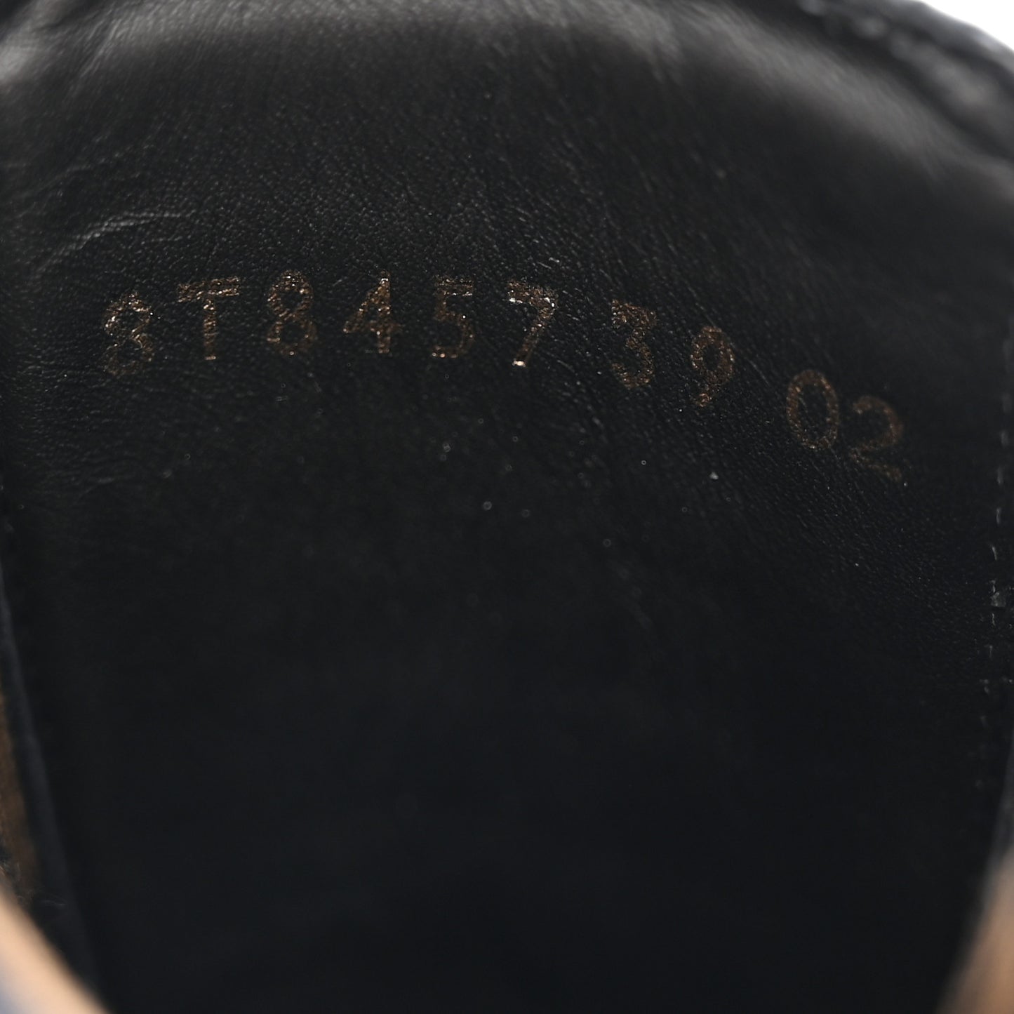 Fabric Jacquard FF Calfskin Domino Chelsea Boots 39 Black Tobacco