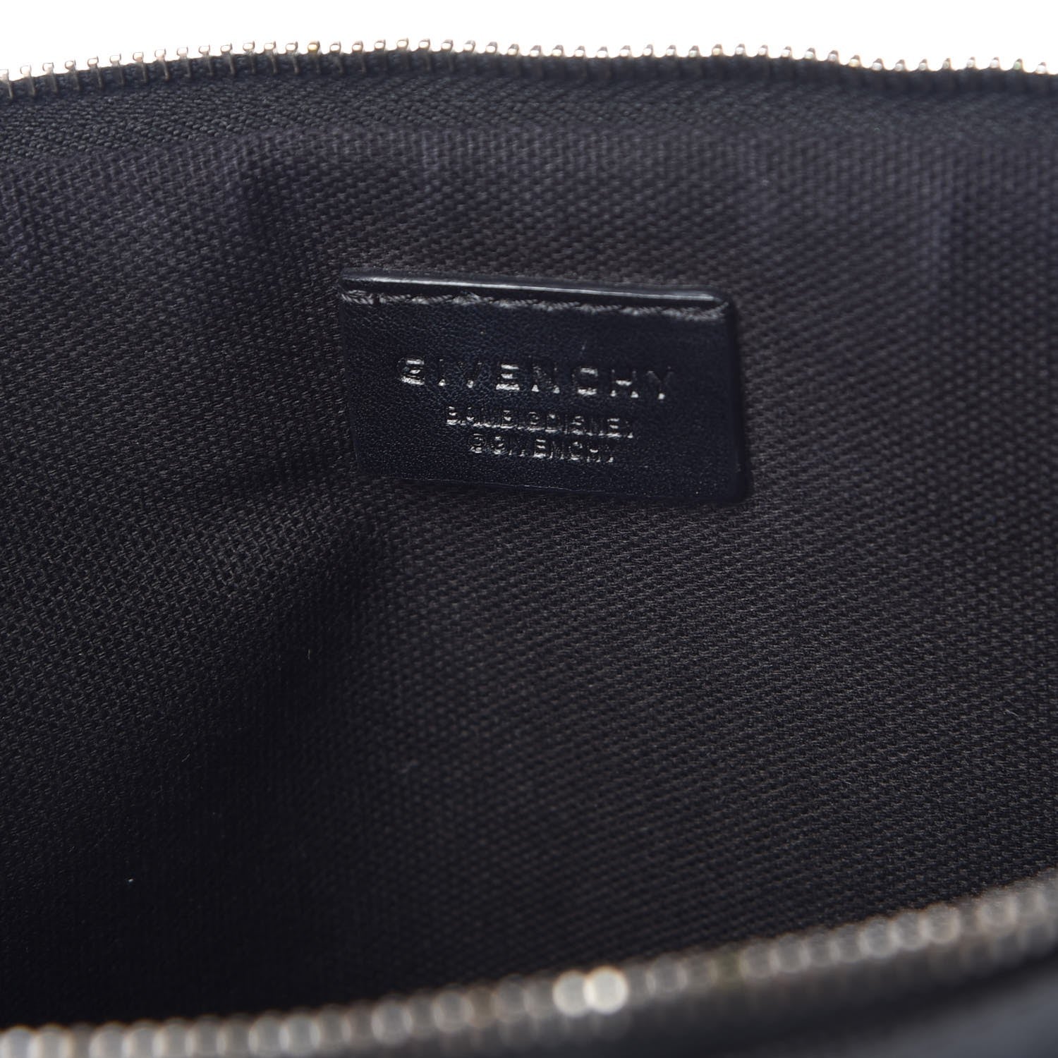 Givenchy Textured Coated Canvas Bambi Print Medium Cosmetic Pouch Black 6 of 10