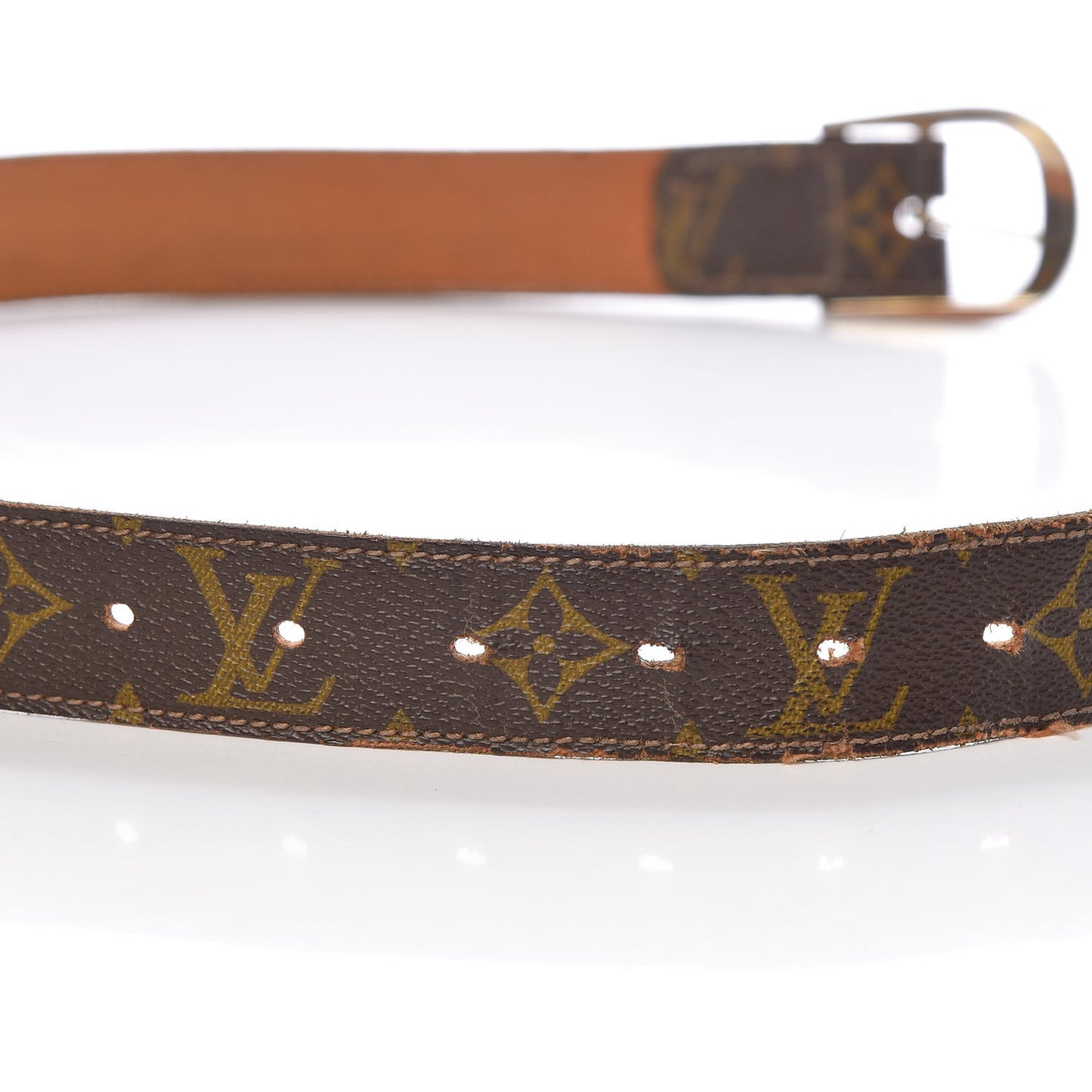 Monogram Saks Fifth Avenue Ellipse Belt 24