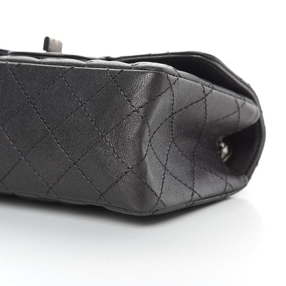 Chanel Metallic Sheepskin Quilted 2.55 Reissue Mini Flap Dark Silver 10 of 12