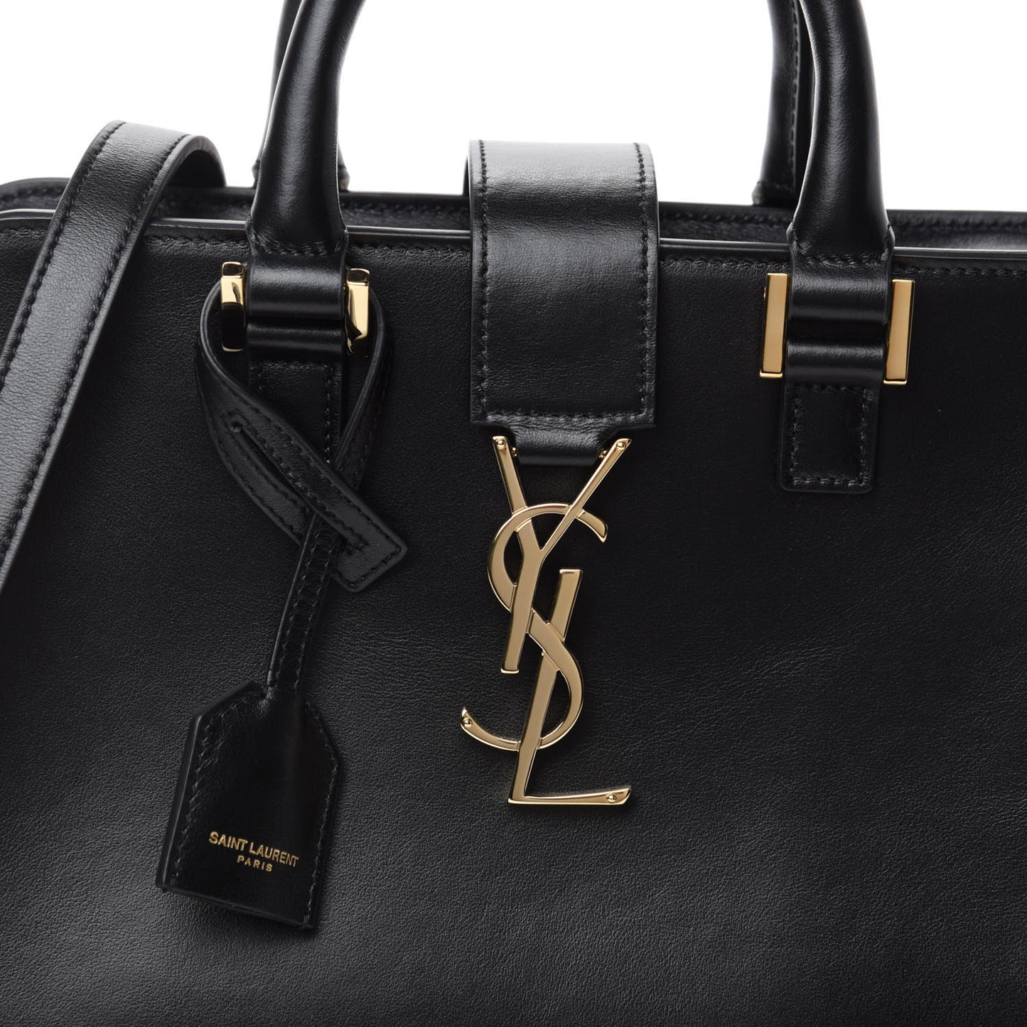 Calfskin Monogram Baby Cabas Black