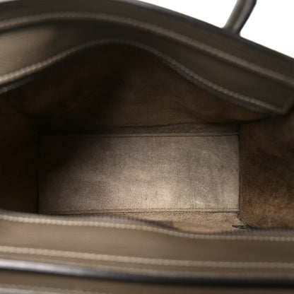 Celine Drummed Calfskin Nano Luggage Souris 4 of 8