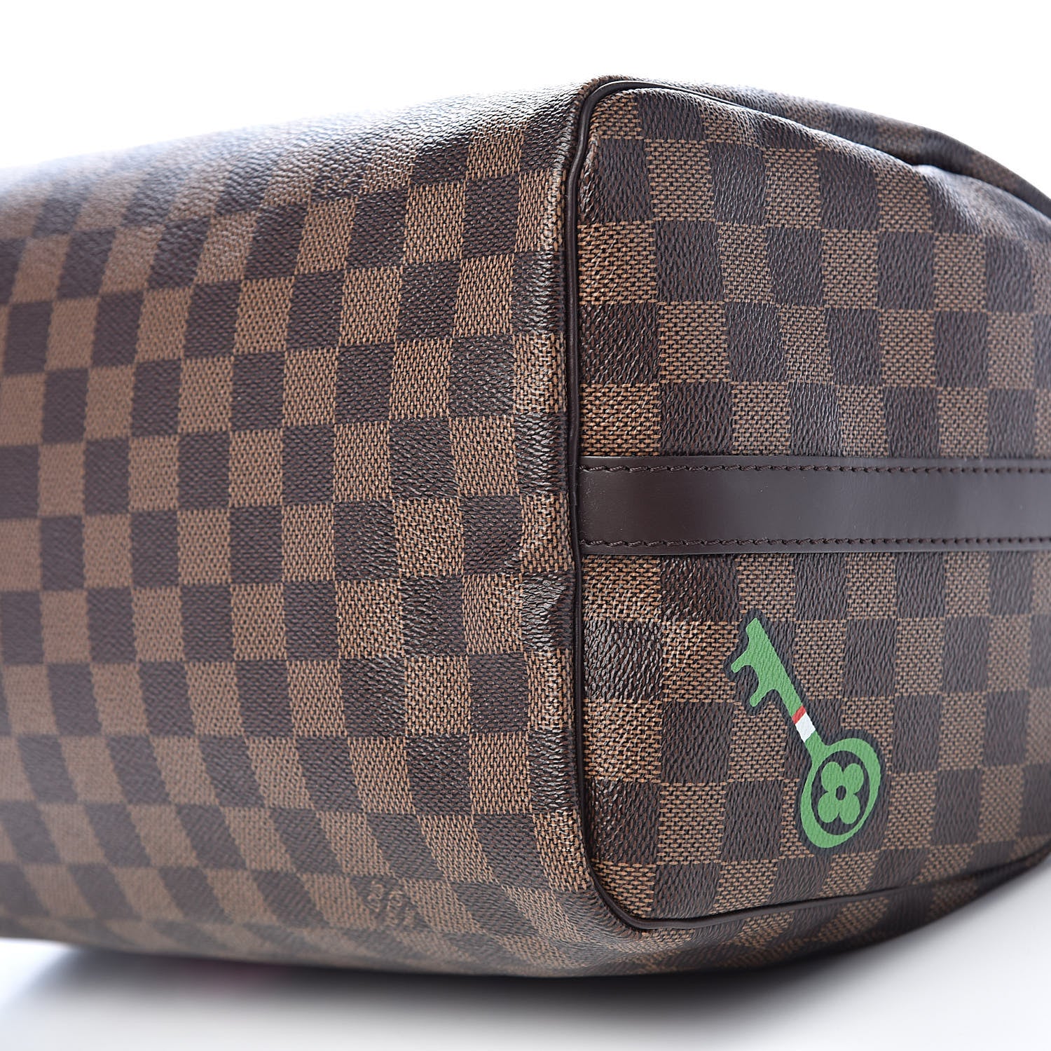Louis Vuitton Damier Ebene Patches Speedy Bandouliere 30 9 of 10