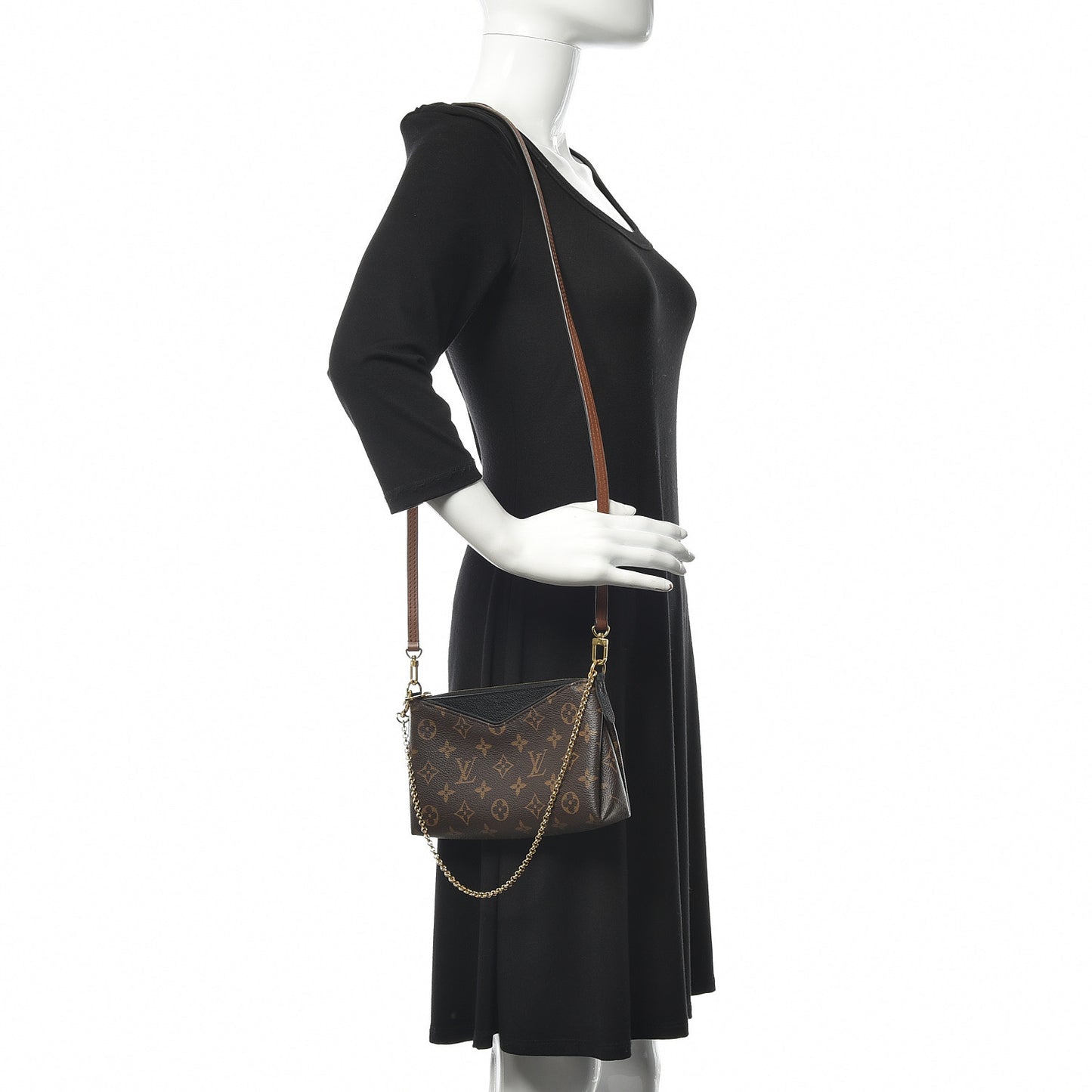 Monogram Pallas Clutch Black