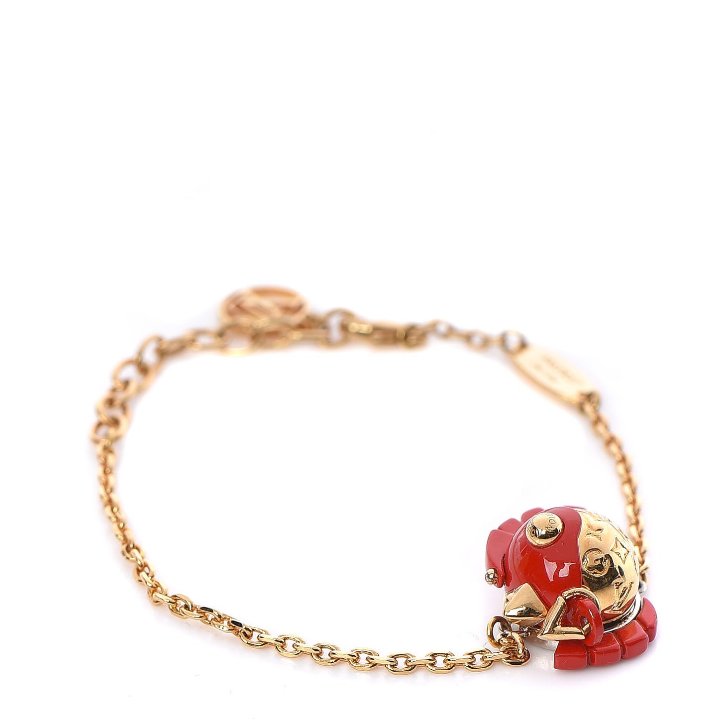 Metal Vuittonite Rooster Bracelet Gold