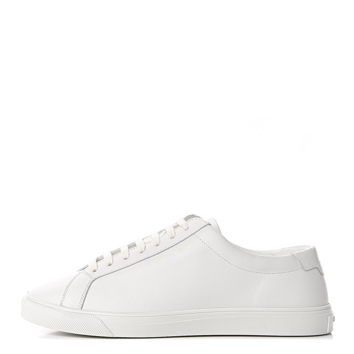 Saint Laurent Calfskin Andy Low Top Sneakers 39 Blanc Optique 1 of 9
