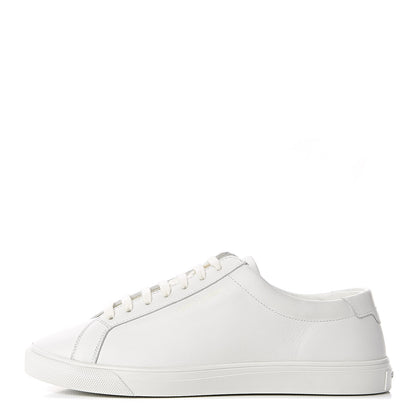 Saint Laurent Calfskin Andy Low Top Sneakers 39 Blanc Optique 1 of 9