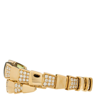 Bulgari 18K Rose Gold Rubellite Diamond Serpenti Scaglie Bracelet 2 of 6