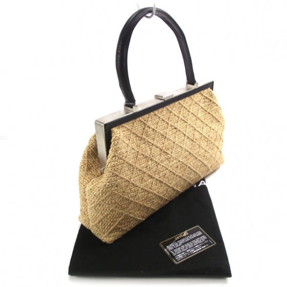 Chanel Straw Diamond Stitch Frame 3 of 10