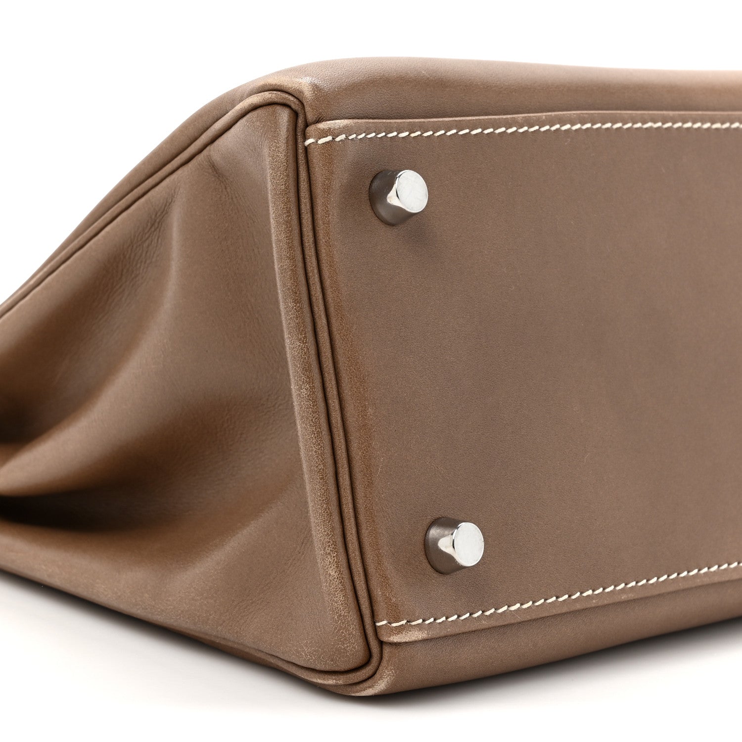 Hermes Tadelakt Kelly Retourne 32 Etoupe 10 of 20