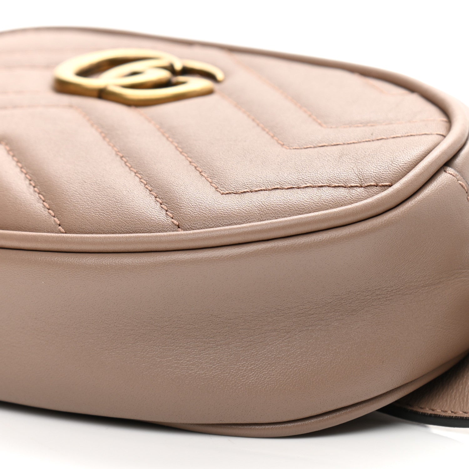 Gucci Calfskin Matelasse GG Marmont Belt Bag 85 34 Porcelain Rose 10 of 10