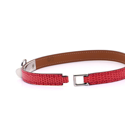 Hermes Lizard Rivale Double Tour Bracelet S Bougainvillea 4 of 7