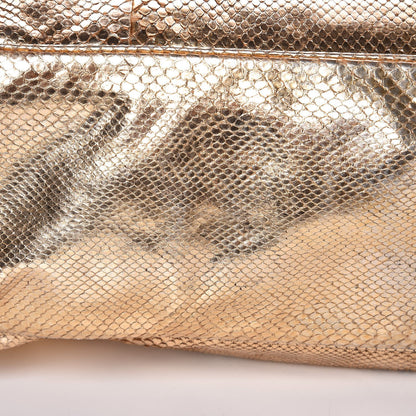 Gucci Metallic Python Large Positano Tote Gold 11 of 11